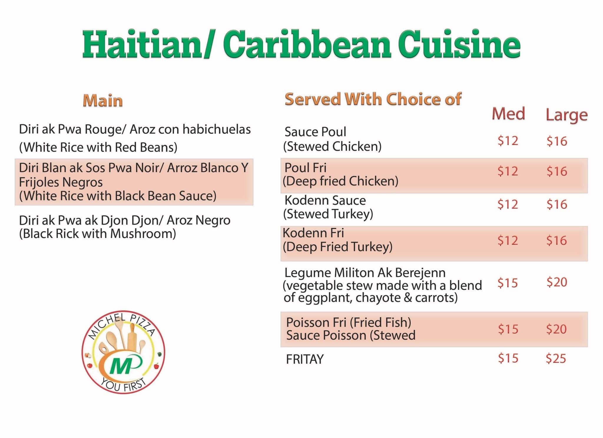 Click to order our new Haitian and Caribbean Specials